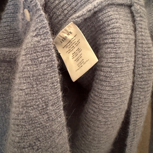Sezane Gaspard Cardigan ✨ NWOT Vintage Blue - Picture 5 of 7